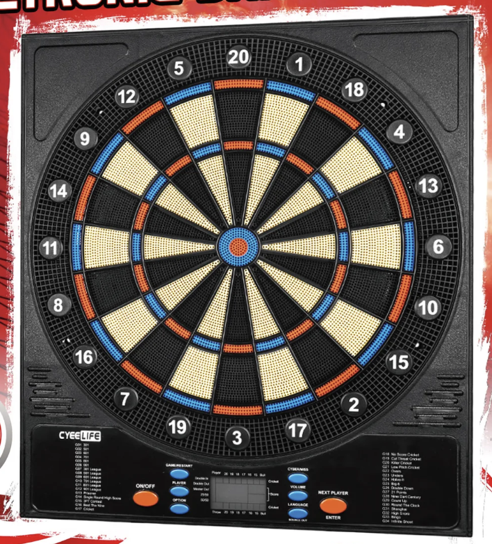 CyeeLife Electronic Dartboard Mit Soft Darts Und Zu Produktbild-Vorschau 11