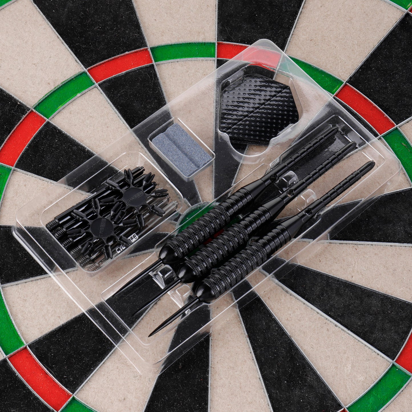 ZB02-steel pointed dart 30g black 2BA thread professional competition dart aluminum shaft PET tail wing complete set of accessories