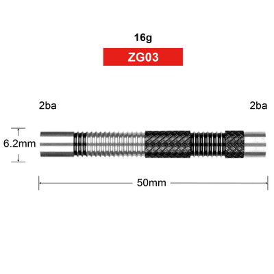 ZG03 Tungsten 90% 16g Soft Tip Darts Barrels 2BA&2BA,No Accessories parts 3pcs