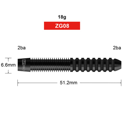 ZG08 3pcs 90% Tungsten Soft Tip Darts Barrels 18g 2BA&2BA,No Accessories parts
