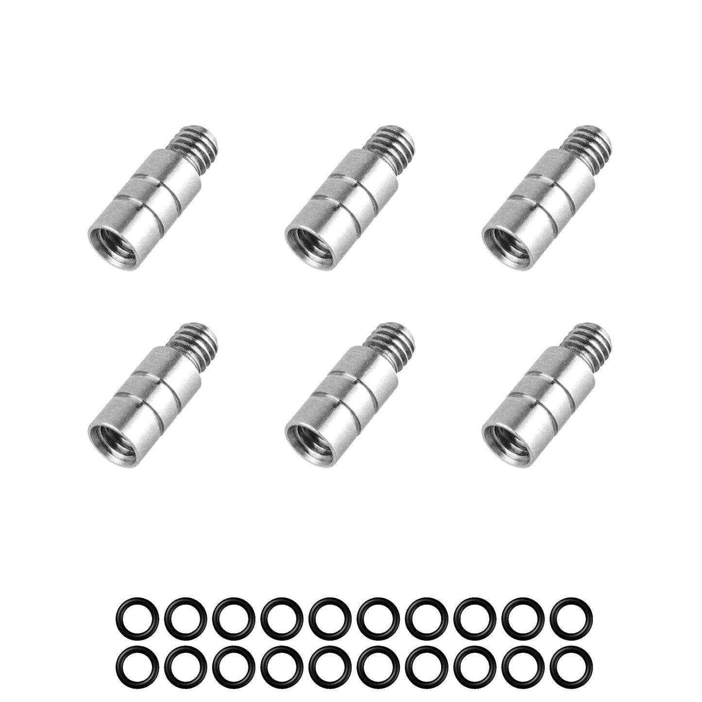 ZL12A poids de fléchette en laiton 2g 6 pièces + 20 joints toriques en caoutchouc, noir/argent/doré