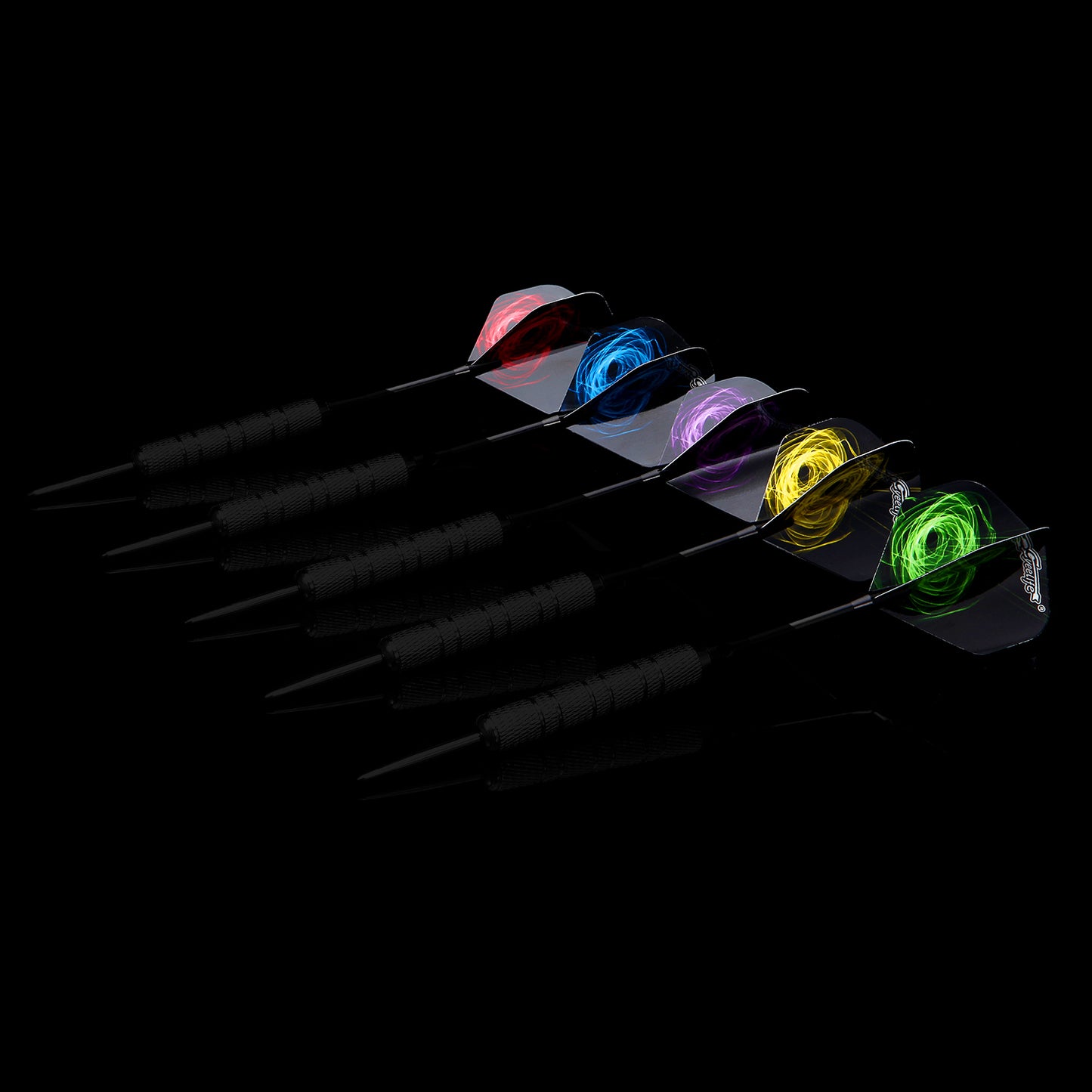 12 Steel Dart Tips+15 Flights+100 Rubber O Rings+Tool+Sharpener,Darts Accessories Kit