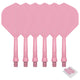 CF02A Arbres et ailettes de fléchettes intégrés en plastique 70 mm 6 pièces 2BA, S/M/L