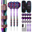 ZF12 24.4g Brass Darts Set – Professional 3-Piece Dart Kit with 12 PTE Flights, 6 Aluminum Shafts, Tip Care Stone, Rubber Rings, Flight Protectors & PU Carrying Bag, 165mm