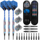 ZE12 Brass 18g Soft tip darts set with case and Extra accessories