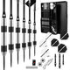 ZQ01 Stainless Steel Tip Darts Set 22g with carry case,Aluminum shafts,Sharpener and Extra Flights