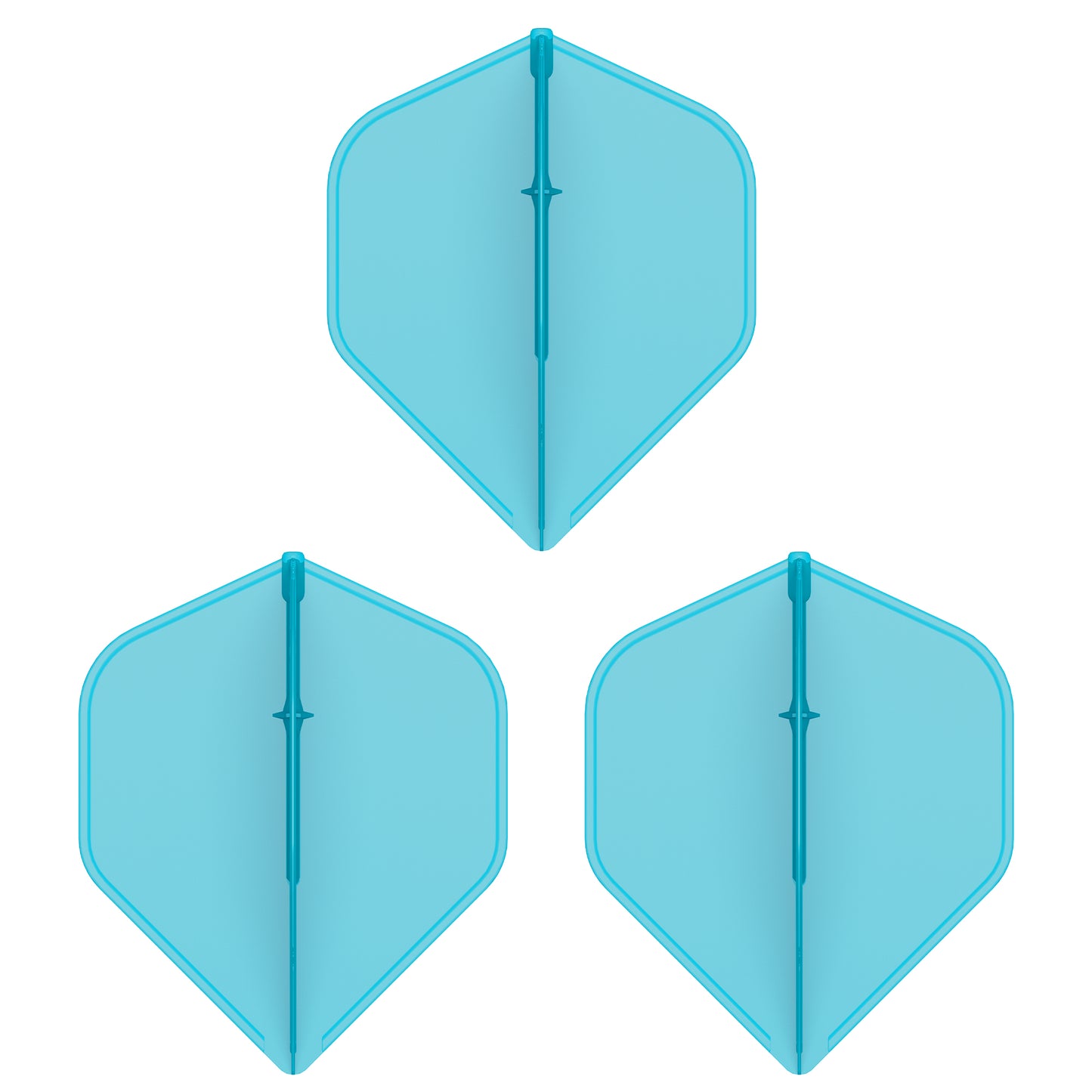 CF04 Molded Dart Flights Black/White/Blue/Red