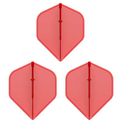 CF04 Molded Dart Flights Black/White/Blue/Red