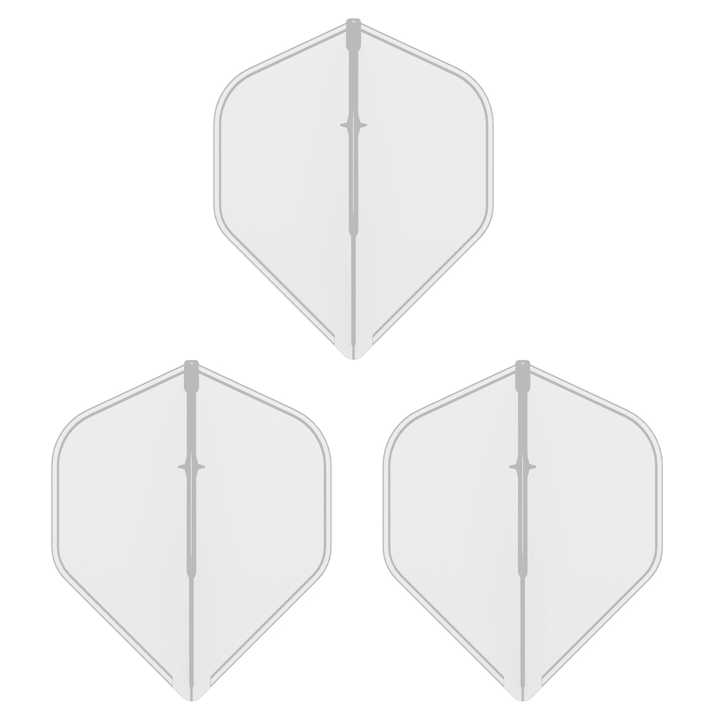 CF04 Molded Dart Flights Black/White/Blue/Red