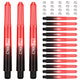 ZS02B,15pcs Gradient PVC Dart shafts + 20pcs Metal Rings,35/41/48mm