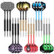 Darts Metal Tip, 18 Pieces Professional Steel Darts, Steel Darts Set with Shaft and Flights, for Beginners and Hobbyists 18g