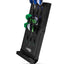 CL13B, Dartständer und -Halter aus Kunststoff in Schwarz für 12 Soft- und Steeldarts, Auf- und Abmontierbares Pro-Dartboard-Zubehör 