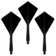 CF03B Triangle shape Plastic Integrated Dart shafts and Flights 3pcs 2BA(No.2)