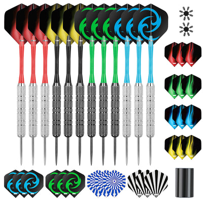 ZB01 -20g dart 12pcs Steel Tip Darts Set Nylon Shafts PET Flights Sharpener Home entertainment dart