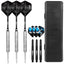ZB01 Steel tip DARTS SET 20G with plastic dart case and Extra accessories