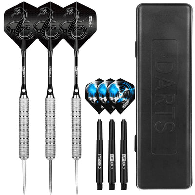 ZB01 Steel tip DARTS SET 20G with plastic dart case and Extra accessories