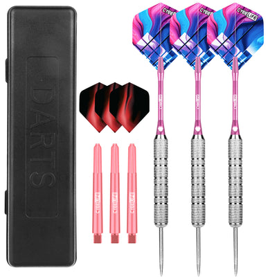 ZB01 Steel tip DARTS SET 20G with plastic dart case and Extra accessories