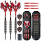 ZF02 28g Brass Steel Tip Darts Set of 3 with Sharpening Stone, 6 PC Shafts, 6 PET Flights