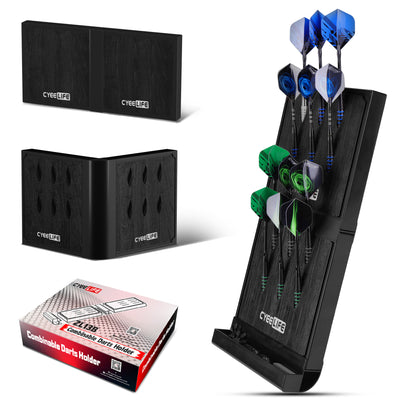 ZL13B PRO,Plastic Darts Stand&Holder Black for 12 soft and steel darts,Assemblable and detachable Pro Dartboard accessories