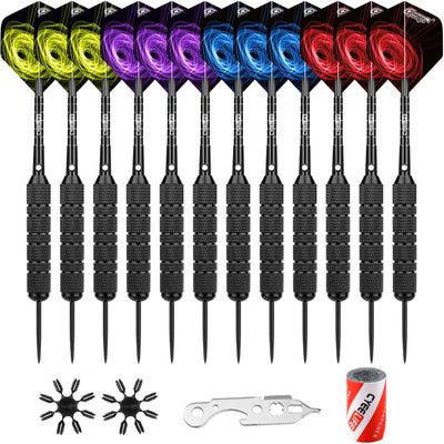 20/24/30/34/40g Steel tip darts with all shafts,12PCS