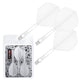 CF02A Plastic Integrated Dart shafts and Flights 3pcs 2BA, S/M/L