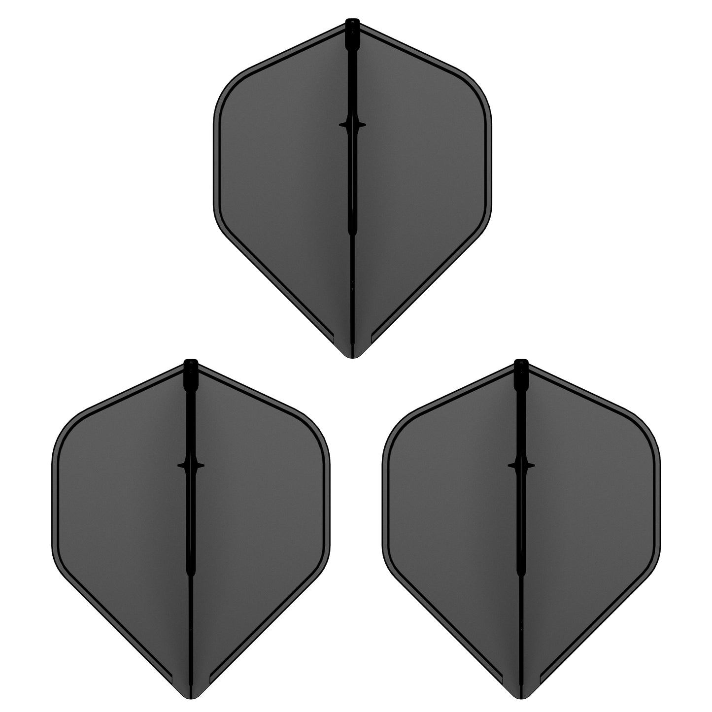 CF04 Molded Dart Flights Black/White/Blue/Red