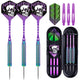 ZF10E 23g Brass Darts Set – Professional 3-Piece Dart Kit with Aluminum & PC Shafts, 6 PTE Flights, Storage Case, 154mm
