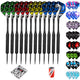 ZB01 -20g dart 12pcs Steel Tip Darts Set Nylon Shafts PET Flights Sharpener Home entertainment dart