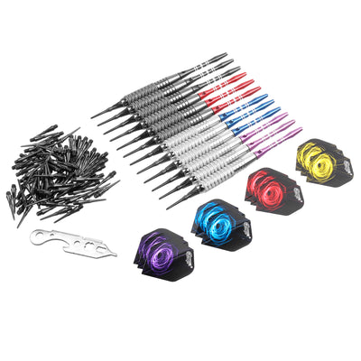 Soft Tip Darts set 16/18g with Extra Accessories,1 set of 12pcs