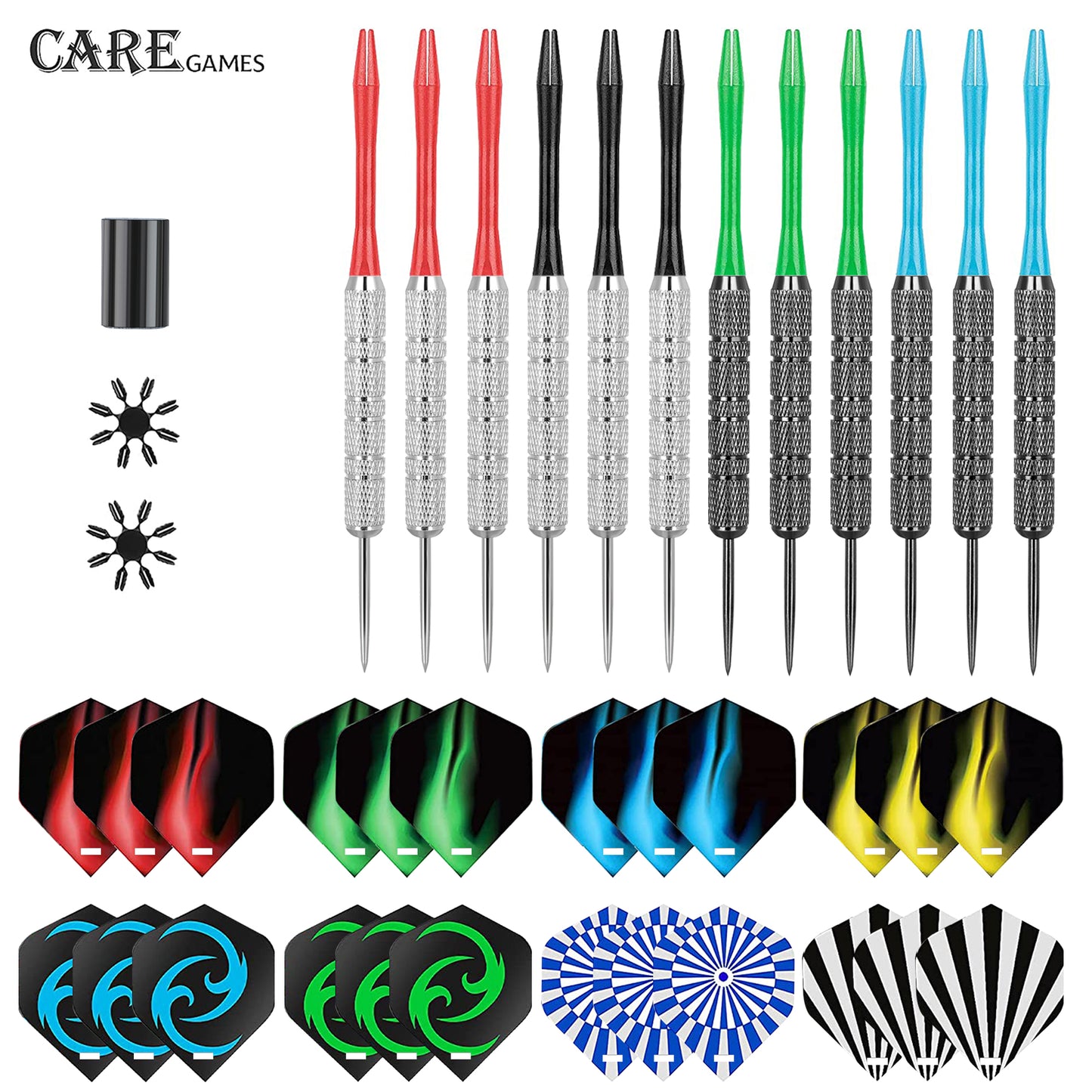 ZB01 -20g dart 12pcs Steel Tip Darts Set Nylon Shafts PET Flights Sharpener Home entertainment dart