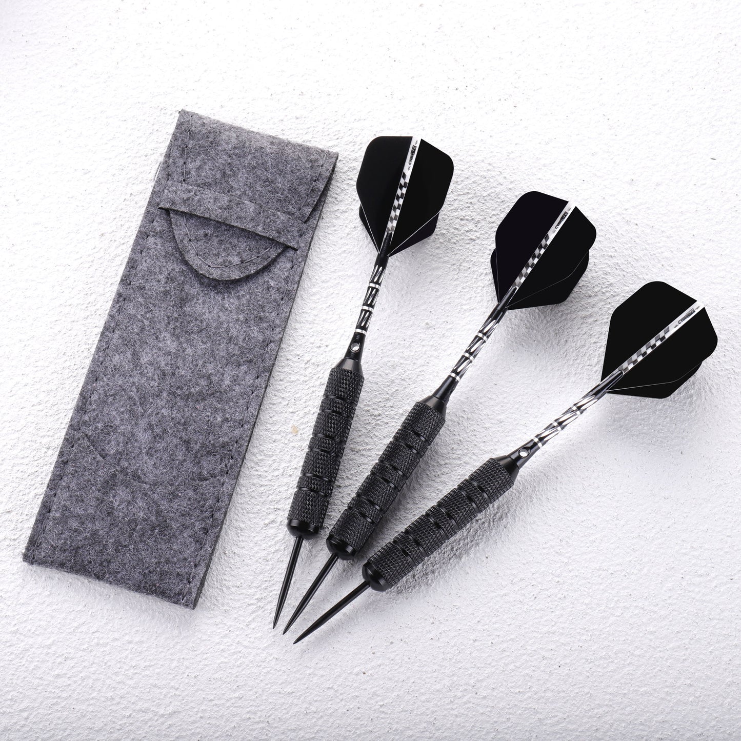 ZB01 -40g Steel Darts with case&Alu Shafts,Professional bar darts steel tip set （Dart Barrels 38g）