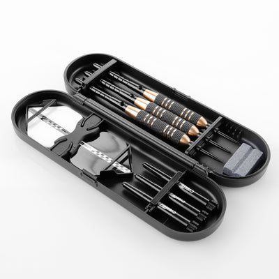 ZF05F Steel tip Brass DARTS SET 24G with plastic dart case and Sharpener