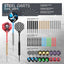 Darts Metal Tip, 18 Pieces Professional Steel Darts, Steel Darts Set with Shaft and Flights, for Beginners and Hobbyists 18g