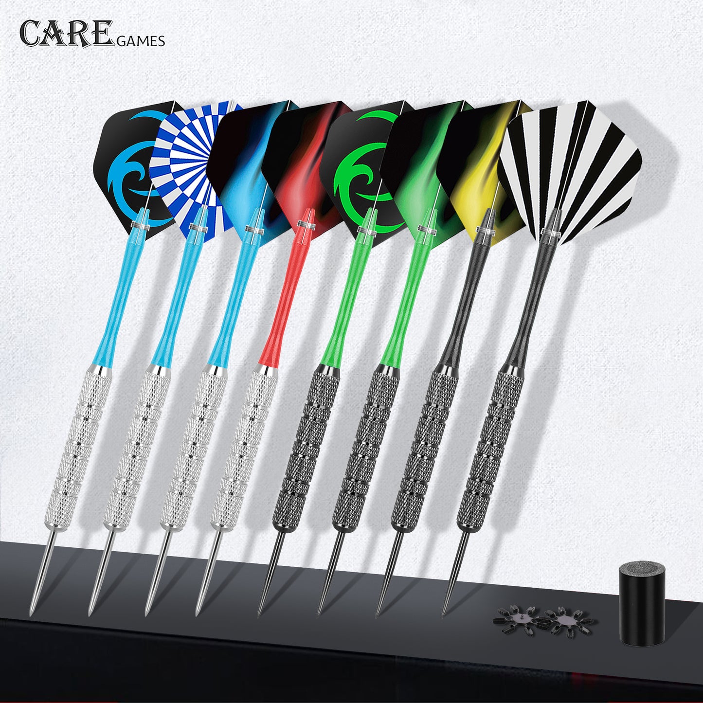 ZB01 -20g dart 12pcs Steel Tip Darts Set Nylon Shafts PET Flights Sharpener Home entertainment dart