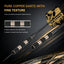 ZF04 Black Brass Steel Tip Darts Set of 6, 9 Aluminum Shafts, 24 PTE Flights, Case, Sharpener & Tool, 167mm