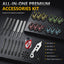 ZB01 -20G Steel Tip Dart Set, Metal Tip Darts with Aluminum Shafts,12 Extra Flights,Dart Tool, Dart Sharpener,Flights Protector,Dart Set