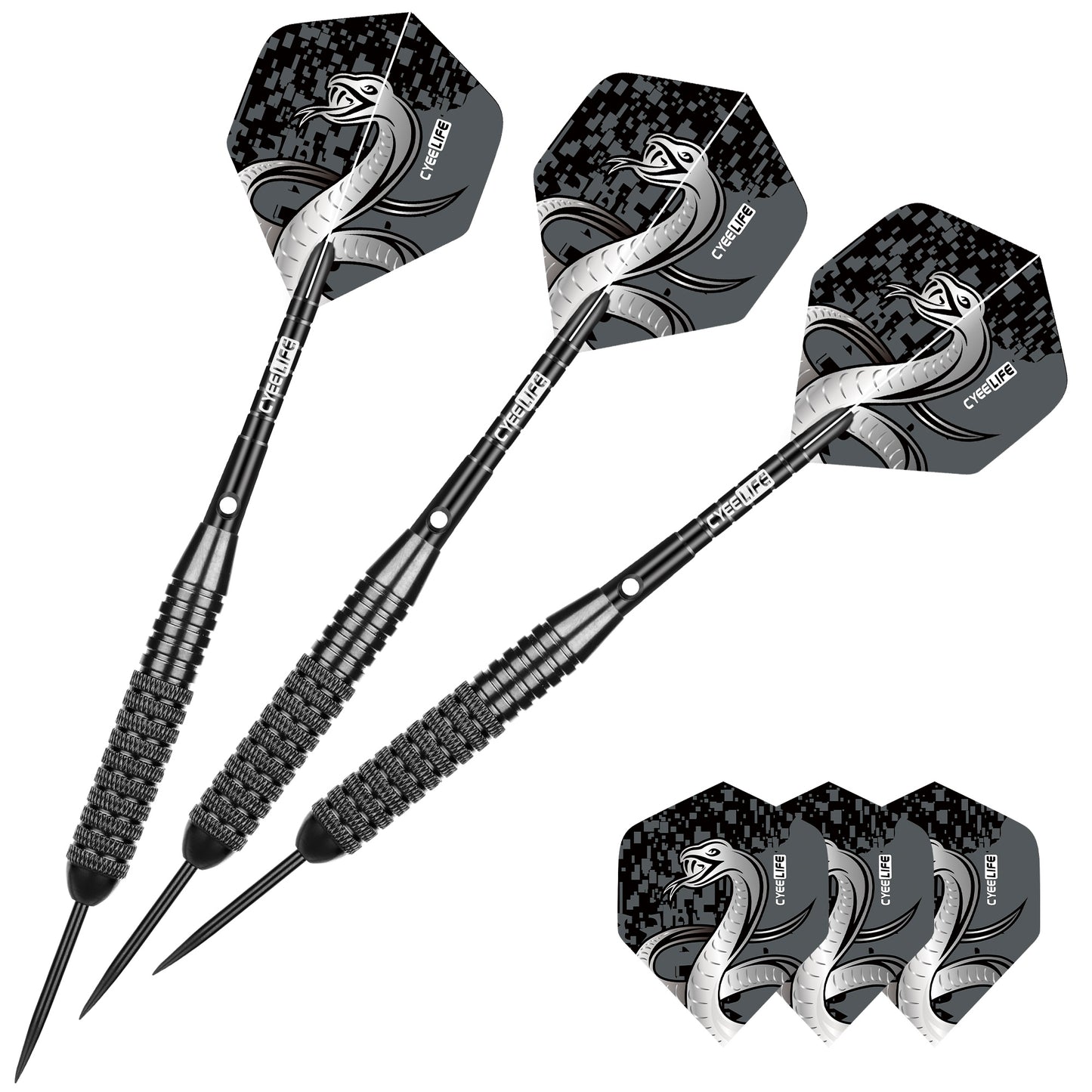 ZB02-23g Steel Darts with case&Alu Shafts,Professional bar darts steel tip set （Dart Barrels 20g）