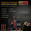 ZF04 Black Brass Steel Tip Darts Set of 6, 9 Aluminum Shafts, 24 PTE Flights, Case, Sharpener & Tool, 167mm