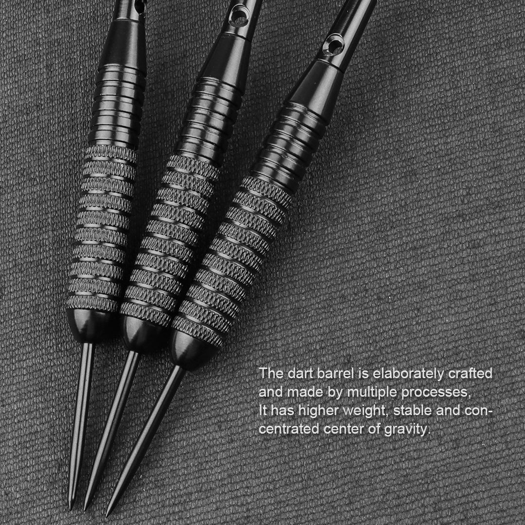 ZB02-steel pointed dart 30g  black 2BA thread professional competition dart aluminum shaft PET tail wing complete set of accessories