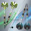ZF05E 23g Brass Steel Tip Darts Set of 3 with Case, 6 PC Shafts, 6 PET Flights, Sharpener & 8 Protectors