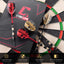 ZF04 Black Brass Steel Tip Darts Set of 6, 9 Aluminum Shafts, 24 PTE Flights, Case, Sharpener & Tool, 167mm