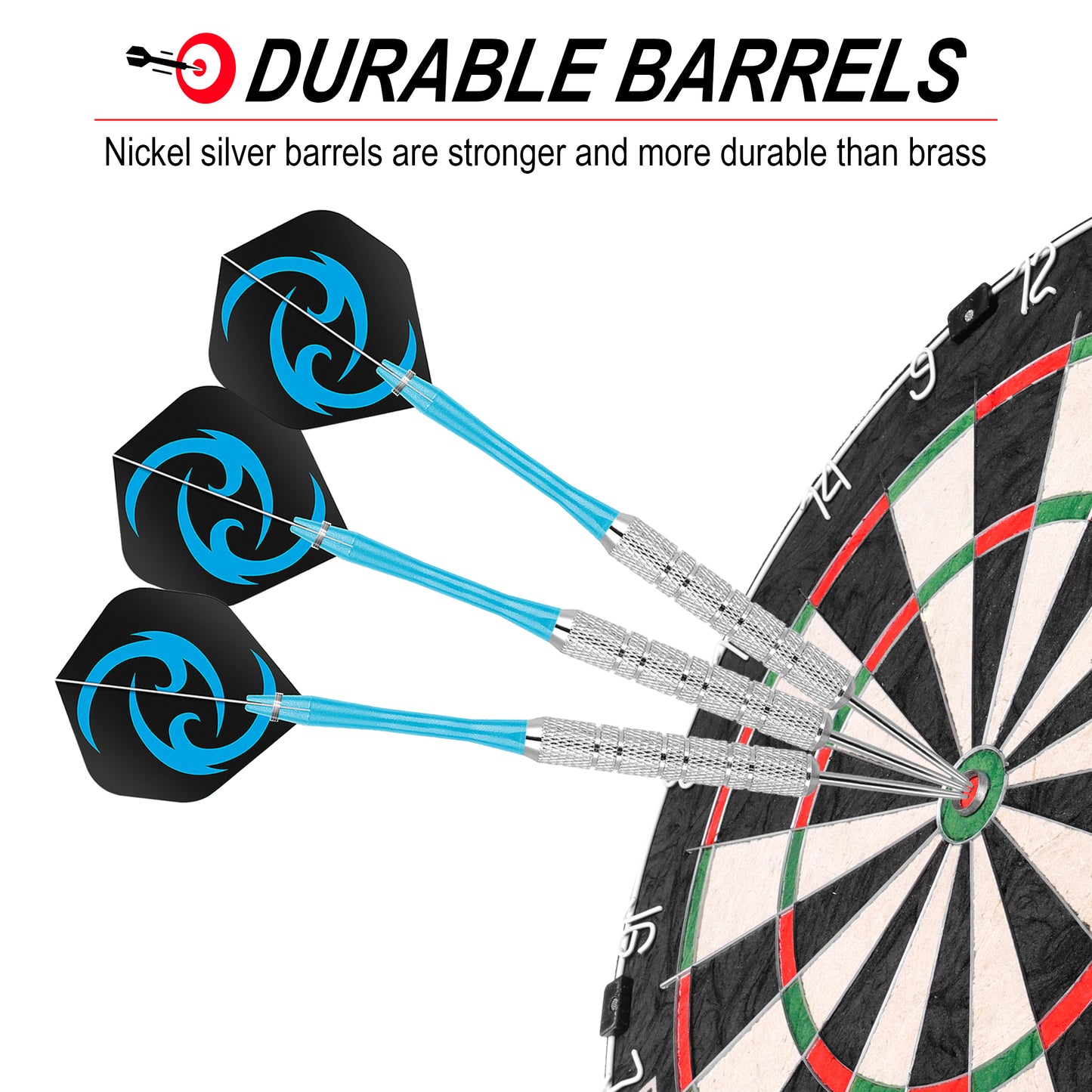 ZB01 -20g dart 12pcs Steel Tip Darts Set Nylon Shafts PET Flights Sharpener Home entertainment dart
