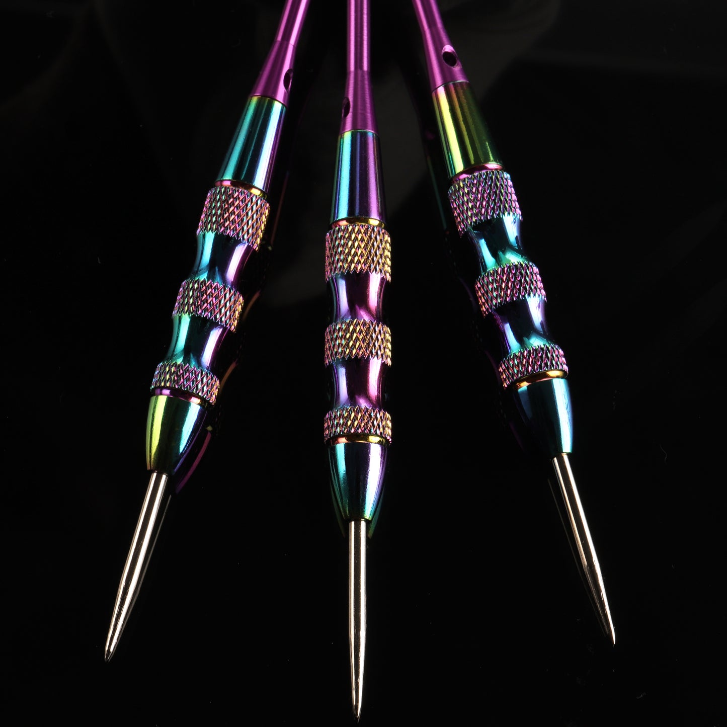 ZF12 24.4g Brass Darts Set – Professional 3-Piece Dart Kit with 12 PTE Flights, 6 Aluminum Shafts, Tip Care Stone, Rubber Rings, Flight Protectors & PU Carrying Bag, 165mm