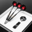 ZF08 26g Brass Steel Tip Darts Set of 3, 3 Aluminum + 3 PC Shafts, 6 PTE Flights