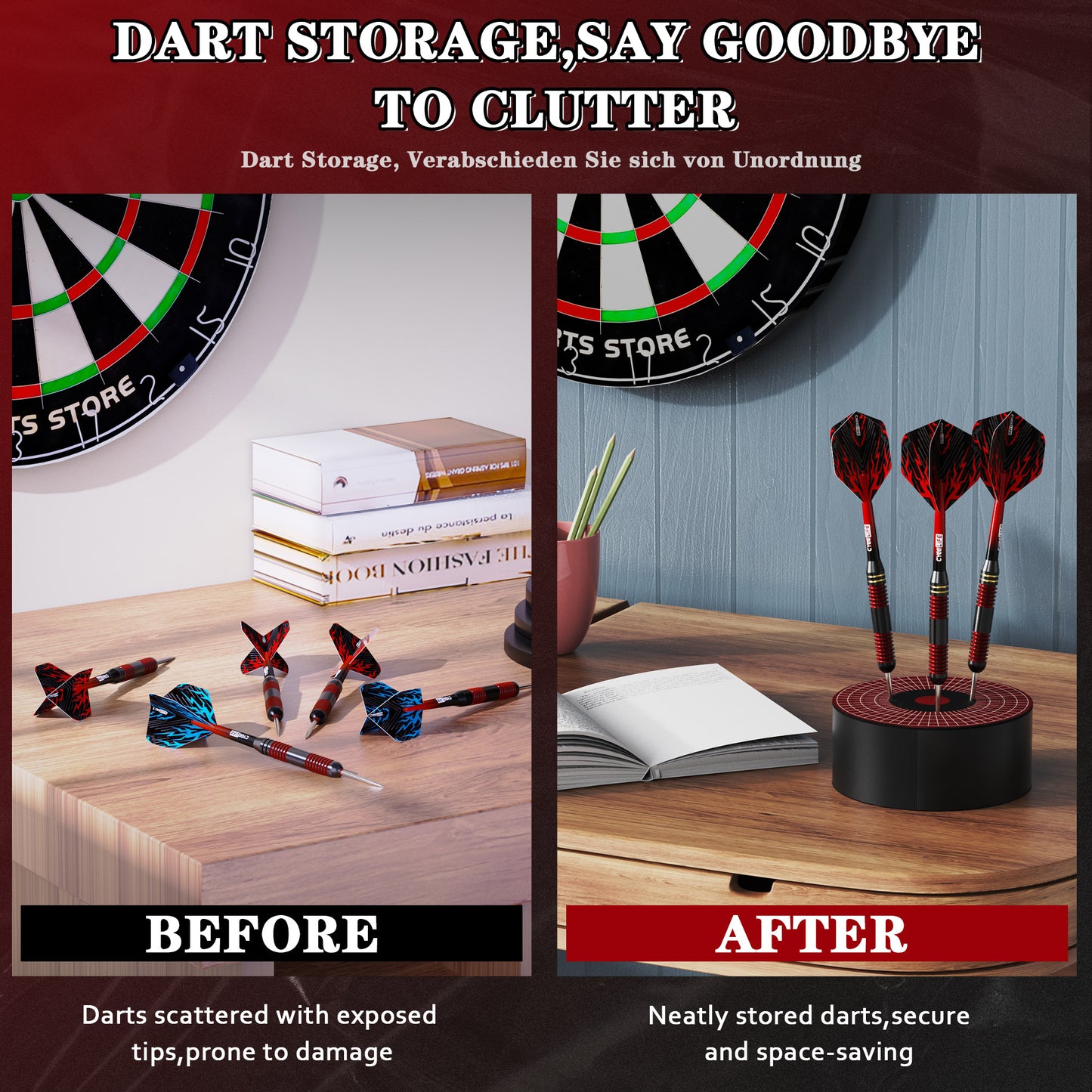 ZL13G Mini Sisal Dartboard(Not EVA) For Steel & Soft darts holder