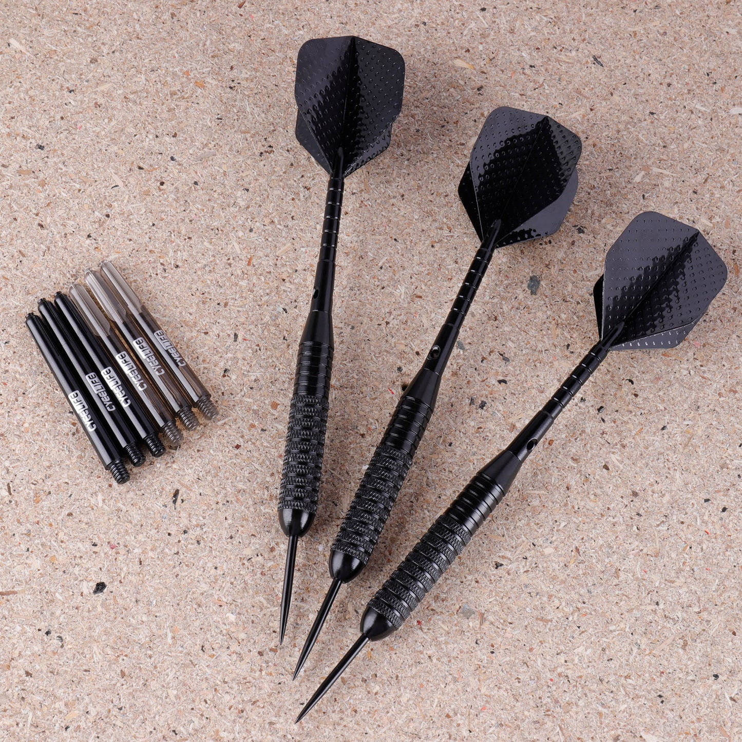 ZB02-steel pointed dart 30g  black 2BA thread professional competition dart aluminum shaft PET tail wing complete set of accessories
