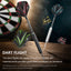ZB01 -20G Steel Tip Dart Set, Metal Tip Darts with Aluminum Shafts,12 Extra Flights,Dart Tool, Dart Sharpener,Flights Protector,Dart Set