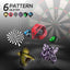 Darts Metal Tip, 18 Pieces Professional Steel Darts, Steel Darts Set with Shaft and Flights, for Beginners and Hobbyists 18g