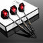 ZF08 26g Brass Steel Tip Darts Set of 3, 3 Aluminum + 3 PC Shafts, 6 PTE Flights