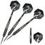 ZF08 26g Brass Steel Tip Darts Set of 3, 3 Aluminum + 3 PC Shafts, 6 PTE Flights
